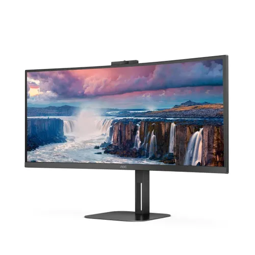 Monitor AOC CU34V5CW/BK z kamerą internetową 34" UWQHD VA 100Hz 1ms Zakrzywiony