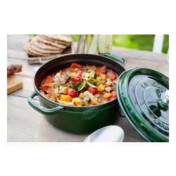 STAUB La Cocotte 2,6 l zielony - garnek żeliwny z pokrywką