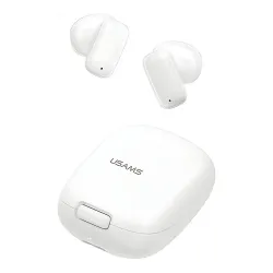 Słuchawki bezprzewodowe USAMS ID25 Series TWS Douszne Bluetooth 5.3 Biały