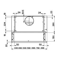 Okap Beko b300 CTB6250B Czarny