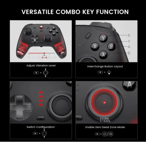 Pad GameSir HRG1011 Cyclone 2 Bundle White do PC Nintendo Switch iOS Android Bezprzewodowy Biały