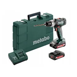 Metabo BS 18 L 18 V Tornavida (602321500), 2 adet 2 Ah Pil, şarj cihazı, kılıf