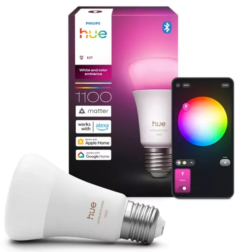 Inteligentna żarówka LED PHILIPS HUE 929003853501 8.1W E27 Bluetooth, ZigBee