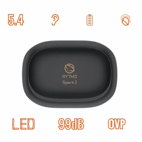 Słuchawki bezprzewodowe Manta RYTMO Sport 2 MATWS012BK Dokanałowe Bluetooth 5.4 Czarny