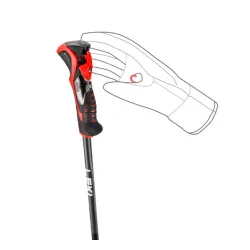 Kijki narciarskie Leki Airfoil 3D Black Red