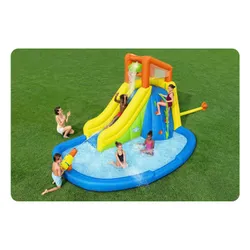 Dmuchany plac zabaw Bestway XXL dla dzieci zjeżdżalnia 435x286x267 cm