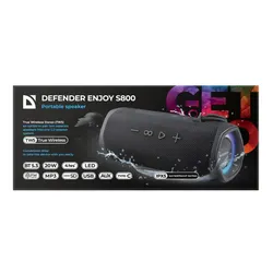 Głośnik mobilny DEFENDER Enjoy S800 Radio FM Czarny