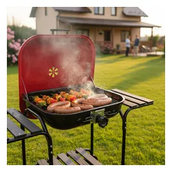 Grill węglowy VELACO VL02-RED-BLACK Czarny / Czerwony