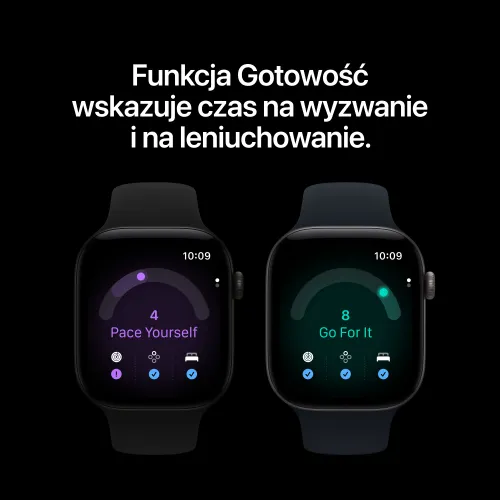 Apple Watch Series 12 GPS Koperta 42 mm z aluminium w kolorze czarnym Pasek sportowy w kolorze czarnym S/M