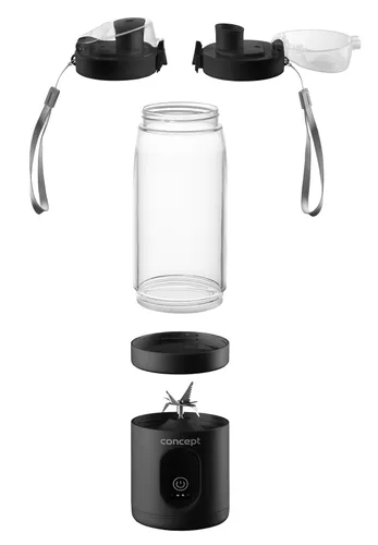 Blender personalny CONCEPT Smoothie FitMaker SM4001 Bezprzewodowy Czarny