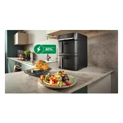 Air Fryer Frytkownica beztłuszczowa BOSCH Serii 6  MAFD661B4 12l z podwójnym koszem