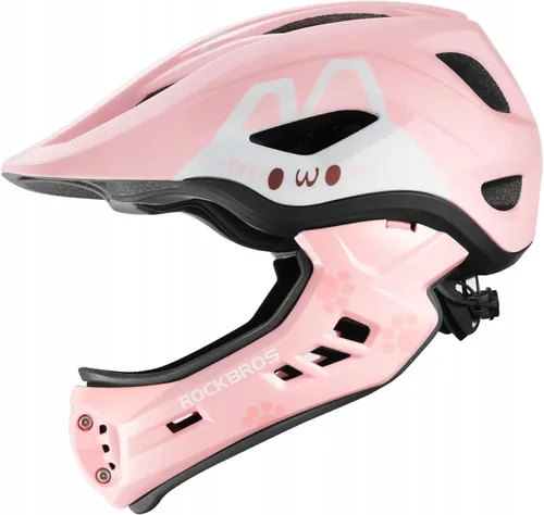 Kask rowerowy dziecięcy fullface szczękowy 2w1 odpinana szczęka rozmiar "S"