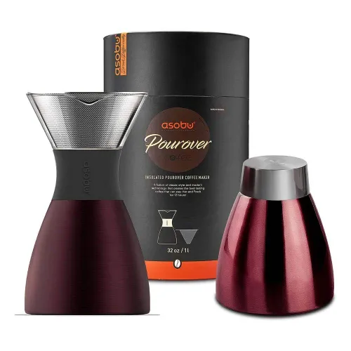 Przelewowy ekspres do kawy Pour Over PO300 Asobu - maroon