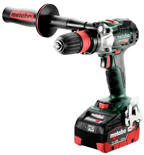 Metabo GB 18 LTX BL Q ve 2x5 diş açma makinesi. 5Ah