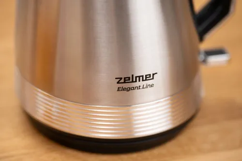 Электрический чайник Zelmer Elegant Line серебряно-черный