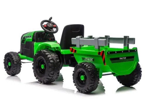 Traktor Na Akumulator Dla Dziecka Ch9959B 24V 2X120W Przyczepa LED Eva Pilot