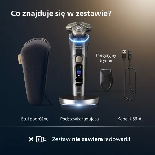 Golarka PHILIPS Seria i9000 Prestige Ultra SkinIQ Pro XP9402/11 Na mokro i sucho