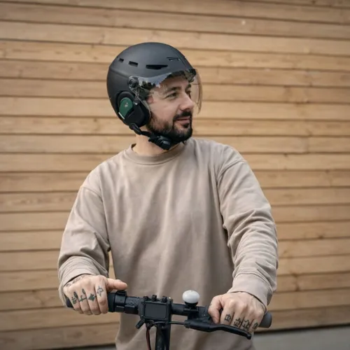Kask rowerowy T'NB UMHELMVSL Czarny (Rozmiar L)