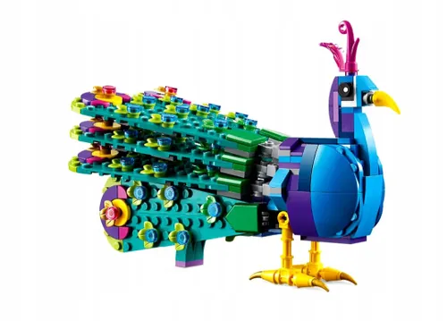 Lego paw Creator 3w1 egzotyczny 31157 z ruchomym ogonem i podstawką