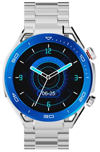 Smartwatch IMIKI Xplorer Oyster Srebrno-niebieski