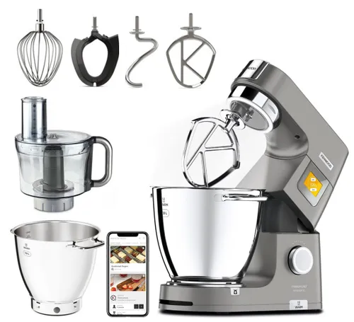 Robot kuchenny planetarny KENWOOD KWL90.244SI Titanium Chef Patissier XL 1400W z wagą i funkcją podgrzewania (2 misy)