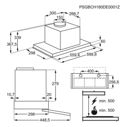 Okap Electrolux LFP536X Srebrny