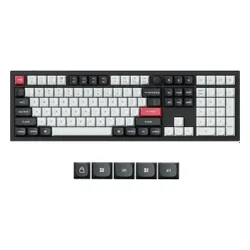 Klawiatura KEYCHRON Q6 HE Wireless Switch Gateron Double-Rail Magnetic Nebula Czarno-biało-czerwony