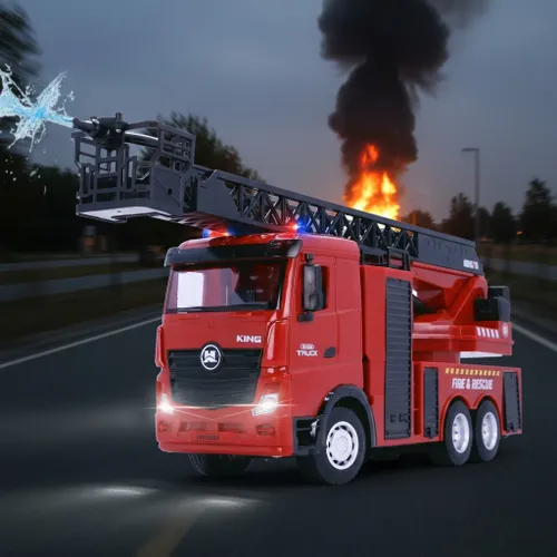 Zdalnie sterowany samochód COIL ciężarówka straż pożarna 1:18