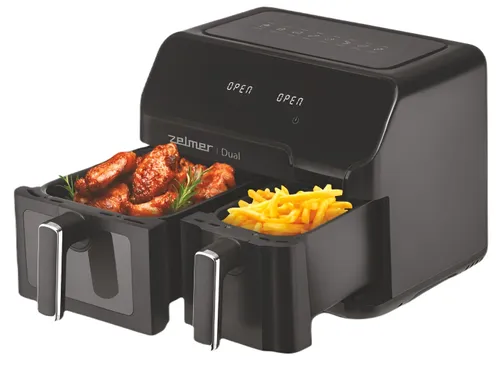 Air Fryer Frytkownica beztłuszczowa ZELMER ZAF9000 5.5l z podwójnym koszem