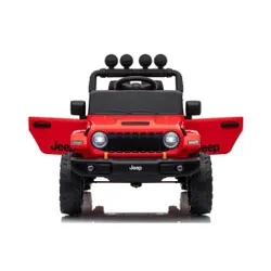 Auto Na Akumulator Jeep Rubicon 2X200W 24V Eva Skóra LED Pilot Radio MP3