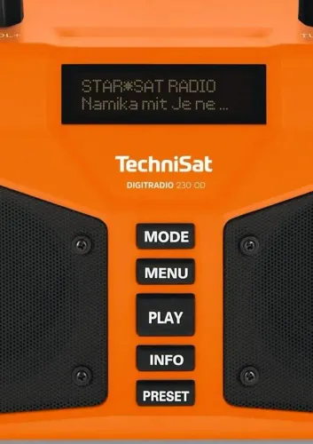 Radioodbiornik TechniSat DigitRadio 230 OD Radio FM DAB+ Bluetooth Pomarańczowy