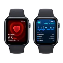 Смарт-часы Apple Watch SE GPS 44 мм алюминиевый спортивный ремешок S / M