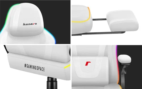 Fotel HUZARO Force 4.6 RGB Biały