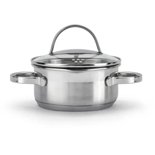 Garnek ze stali nierdzewnej z pokrywką SSW COMFORT 1 l