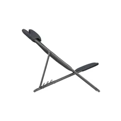 Leżak z zagłówkiem Lafuma Mobilier Maxi Transat Plus BeComfort® - dark grey