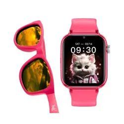 Smartwatch Maxcom FW59 Kiddo LTE Różowy + okulary Real Shades