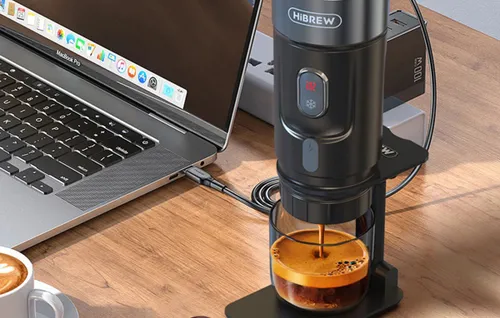 Ekspres do kawy na kapsułki HIBREW H4A kompatybilny z kapsułkami Nespresso Bezprzewodowy