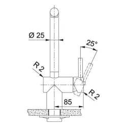Bateria Franke Atlas Pull-Out Stal szlachetna Stal szlachetna