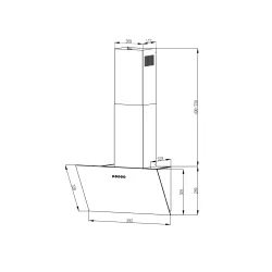 Okap Beko b300 BHCA62330BH Czarny