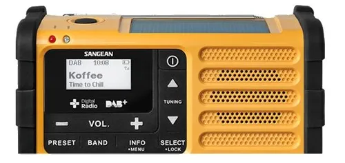 Radioodbiornik Sangean SURVIVOR DAB MMR-88 DAB Radio FM DAB+ Żółty