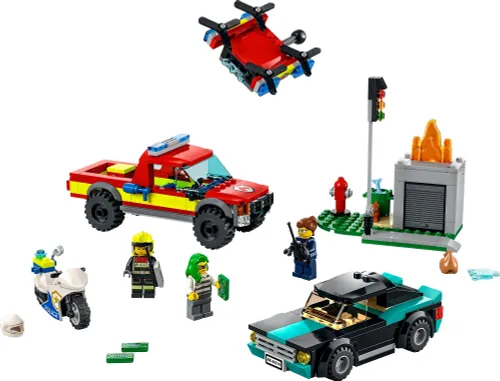 LEGO 60319 City Akcja strażacka i policyjny pościg
