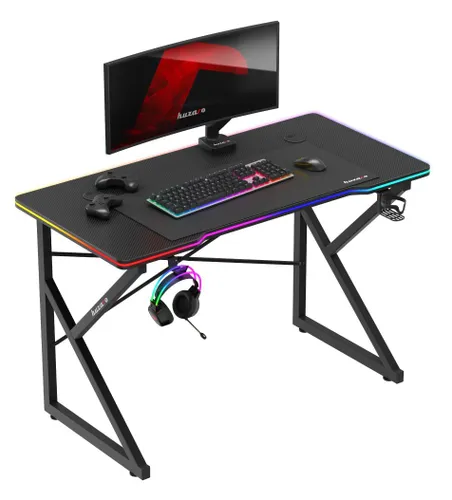 Biurko gamingowe HUZARO Hero 1.7 RGB Czarny