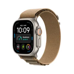 Apple Watch Ultra 4 GPS + Cellular koperta z tytanu Naturalna 49mm Opaska Alpine w kolorze pustyni Rozmiar M