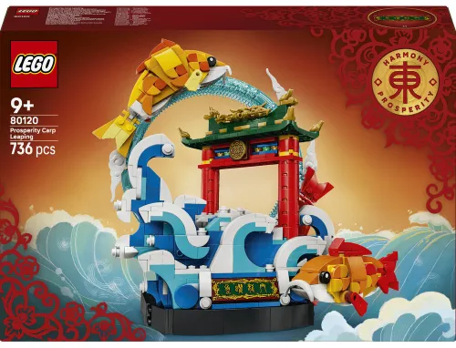 LEGO 80120 Chinese Festivals Karp przeskakujący przez Smoczą Bramę