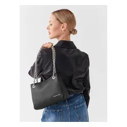 Geantă de umăr sculptată Calvin Klein Jeans cu Lanț24 K60K610565 BDS