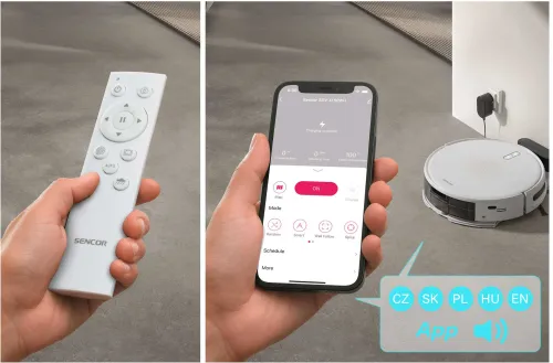 Robot sprzątający Sencor SRV 4150WH Funkcja mopowania 65dB