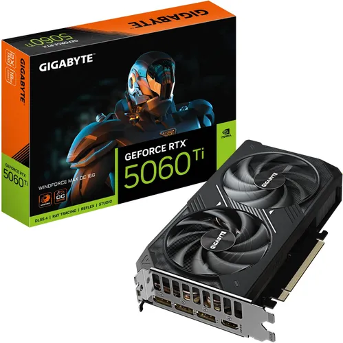 Karta graficzna GIGABYTE GeForce RTX 5060 Ti Windforce Max OC 16GB DLSS 4