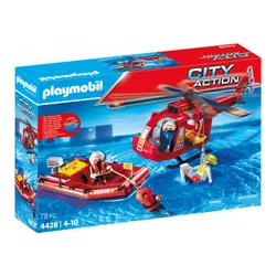 Playmobil City Набор фигурок 4428 Спасательный вертолет с понтоном