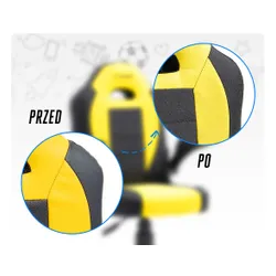 Fotel COBRA Junior Pro CRF2302 7.1T Żółto-czarny