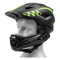 Kask rowerowy VAYOX Enduro VA0421BS Czarny Full Face z odpinaną szczęką (rozmiar S)